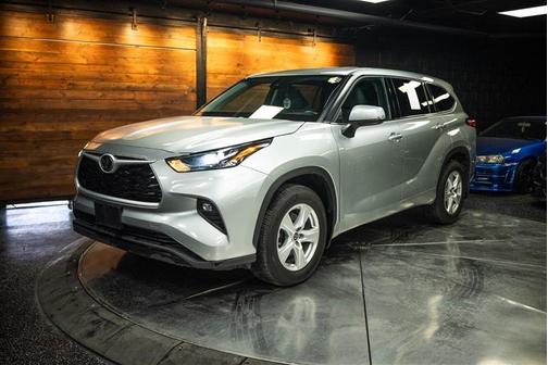 Silver 2022 Toyota Highlander LE