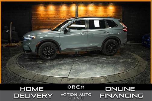 Gray 2024 Honda CR-V Hybrid Sport-L