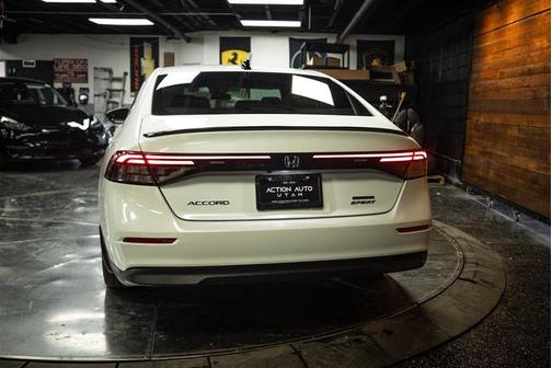 White 2024 Honda Accord Hybrid Sport