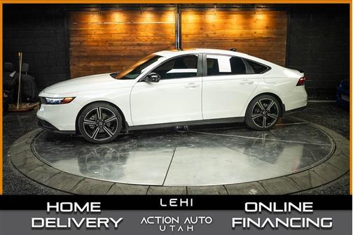 White 2024 Honda Accord Hybrid Sport