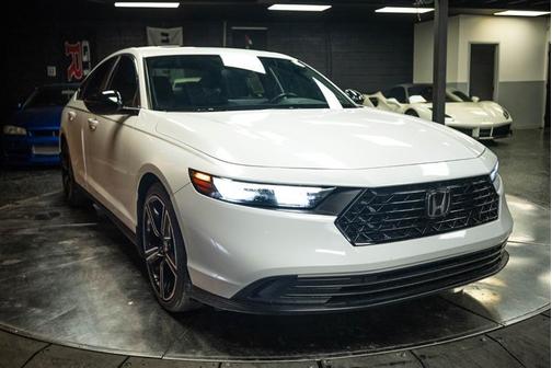 White 2024 Honda Accord Hybrid Sport