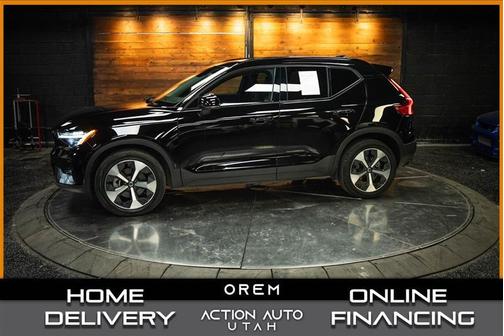 Black 2023 Volvo XC40 B4 Ultimate Dark Theme