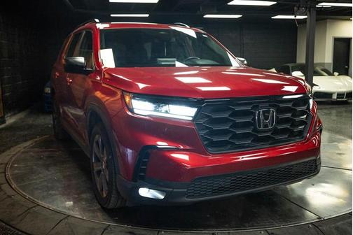 Red 2025 Honda Pilot Sport