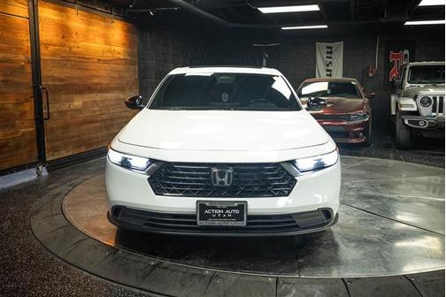 White 2023 Honda Accord Hybrid Sport