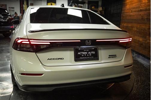 White 2023 Honda Accord Hybrid Sport