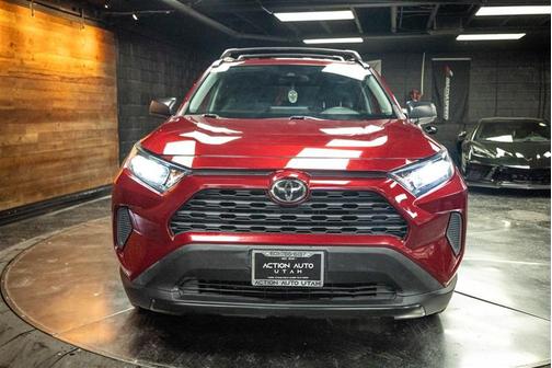 Red 2020 Toyota RAV4 LE