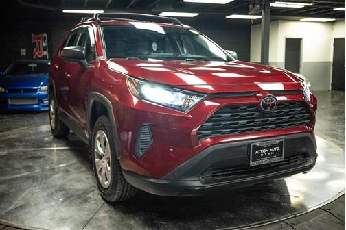 Red 2020 Toyota RAV4 LE