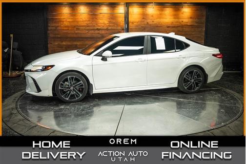White 2025 Toyota Camry XSE