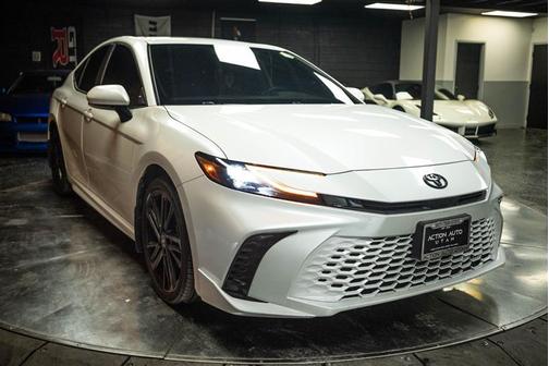 White 2025 Toyota Camry XSE