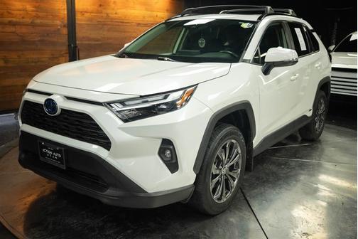 White 2022 Toyota RAV4 Hybrid XLE Premium
