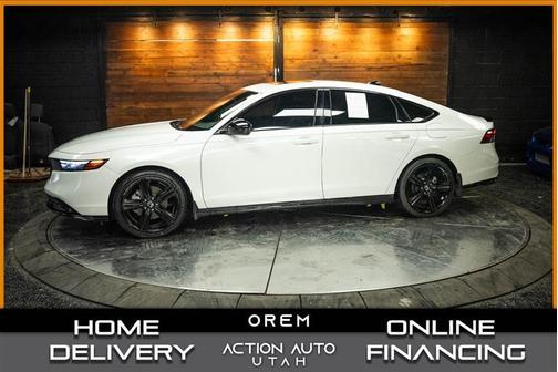 White 2024 Honda Accord Hybrid Sport-L