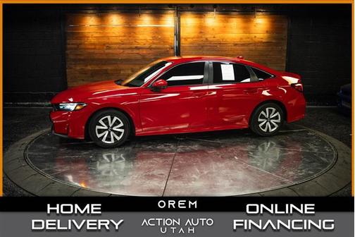 Red 2025 Honda Civic LX