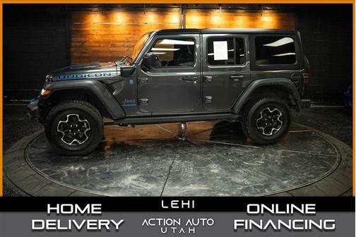 Gray 2023 Jeep Wrangler 4xe Rubicon