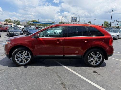 Orange 2014 Ford Edge Limited