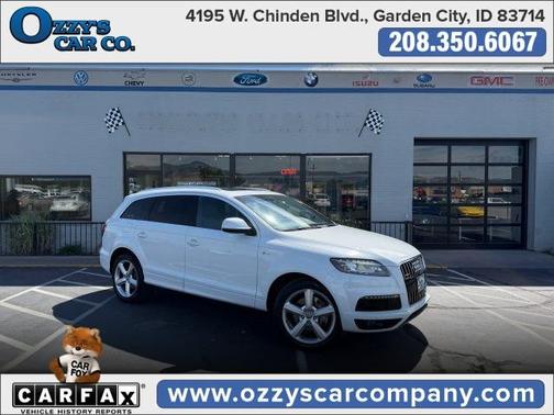 White 2015 Audi Q7 3.0T S line Prestige