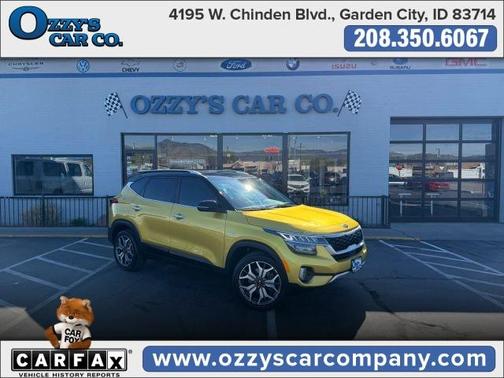 Yellow 2021 Kia Seltos SX