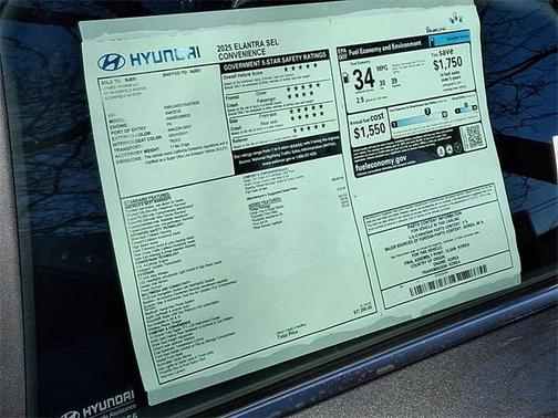 2025 Hyundai ELANTRA SEL Convenience