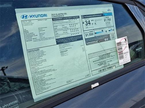 2025 Hyundai ELANTRA SEL Convenience
