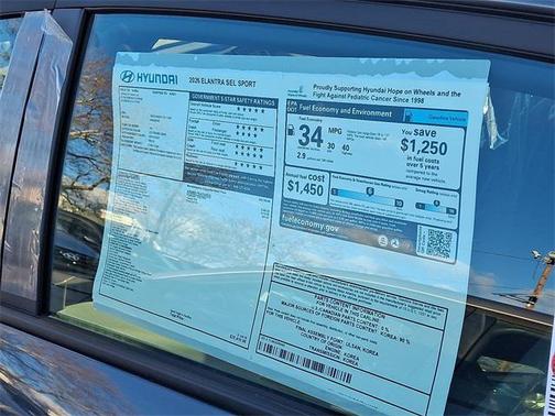 2026 Hyundai ELANTRA SEL Sport