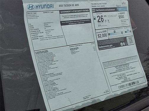 2025 Hyundai TUCSON SE