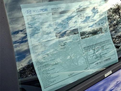 2025 Hyundai ELANTRA SEL Convenience