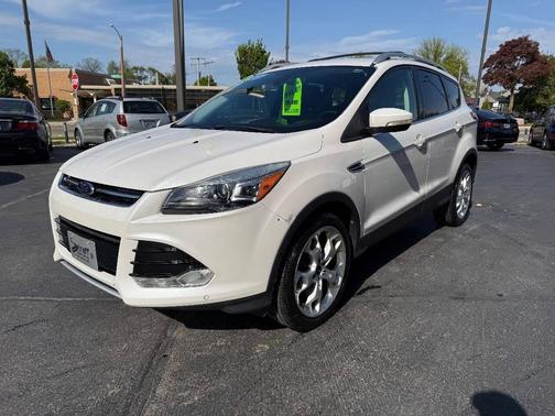 White Platinum Tricoat 2014 Ford Escape Titanium