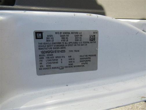 2014 Chevrolet Express 2500 Work Van