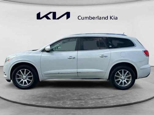 White Frost Tri-Coat 2017 Buick Enclave Leather