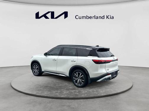 Majestic White / Black Obsidian 2023 INFINITI QX60 AUTOGRAPH