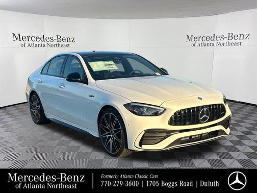 White 2026 Mercedes-Benz AMG C 43 Base 4MATIC