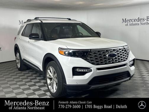 White Metallic 2022 Ford Explorer Platinum