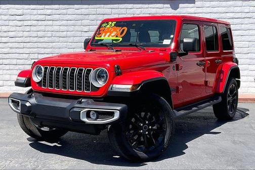 Firecracker Red Clearcoat 2025 Jeep Wrangler 4xe Sahara