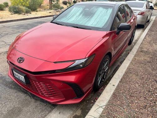 Supersonic Red/Midnight Black Metallic 2025 Toyota Camry XSE