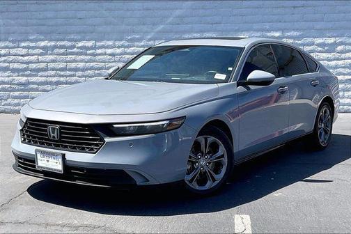 Solar Silver Metallic 2025 Honda Accord Hybrid EX-L