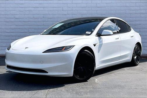 Solid Black 2024 Tesla Model 3 Long Range