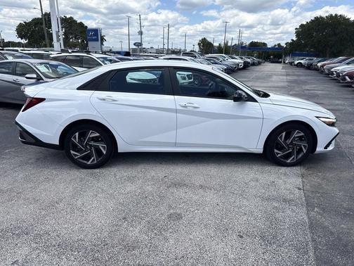 Serenity White 2025 Hyundai ELANTRA Sport