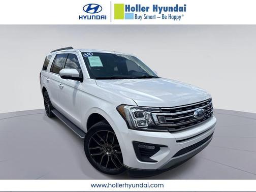 White Platinum Metallic Tri-Coat 2019 Ford Expedition XLT