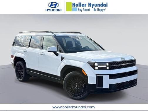 Serenity White 2026 Hyundai SANTA FE HEV Calligraphy