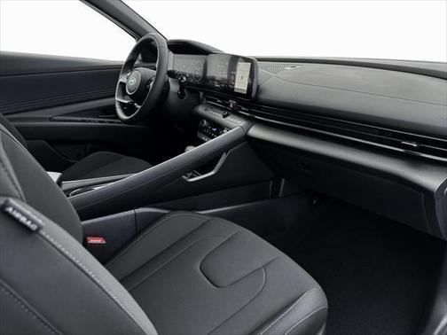 Serenity White 2025 Hyundai ELANTRA HEV SEL Sport