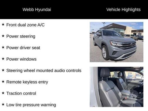 Pure Gray 2020 Volkswagen Atlas Cross Sport 2.0T SE w/Technology