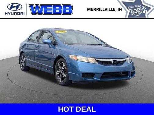 Atomic Blue Metallic 2009 Honda Civic EX