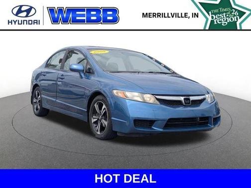 Atomic Blue Metallic 2009 Honda Civic EX