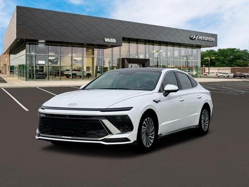 White 2026 Hyundai SONATA Hybrid Limited