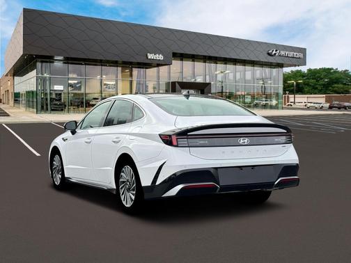 White 2026 Hyundai SONATA Hybrid Limited
