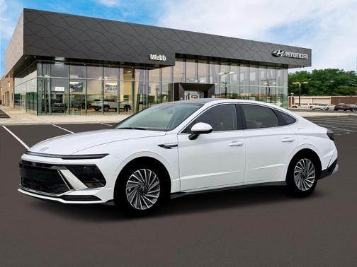 White 2026 Hyundai SONATA Hybrid Limited