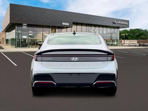 White 2026 Hyundai SONATA Hybrid Limited