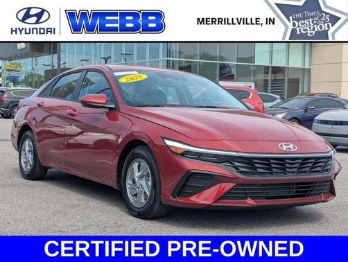 Red 2025 Hyundai ELANTRA SE
