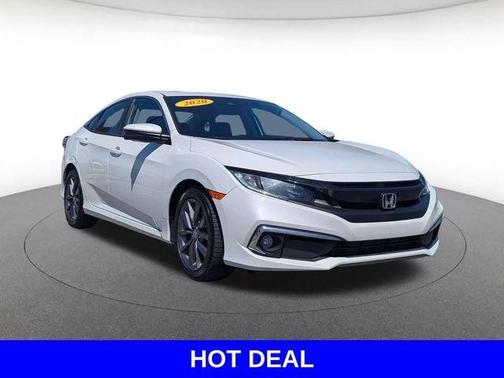 Platinum White Pearl 2020 Honda Civic EX
