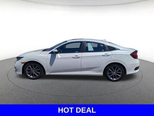 Platinum White Pearl 2020 Honda Civic EX