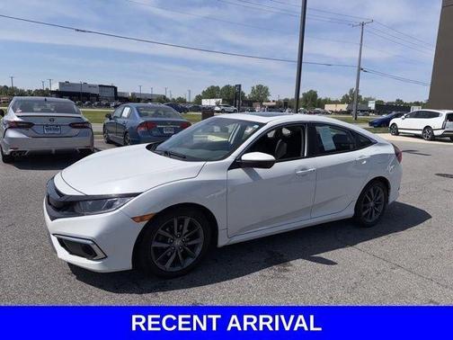 Platinum White Pearl 2020 Honda Civic EX